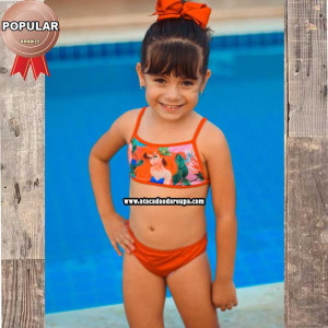 Biquine Infantil Personagens P/M/G 1 a 4 anos