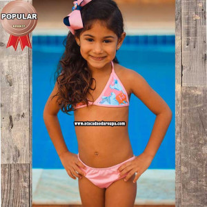 Biquine Infantil Personagens P/M/G 1 a 4 anos