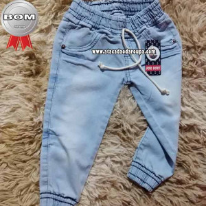 Calça Jeans Jogger Infantil 1 a 8 Anos