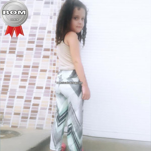 Calça Infantil de Viscose 6 a 7 Anos