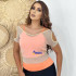 Blusas Tule Com Top