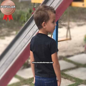 Camisa Personagens Gola Careca 2 a 5 Anos