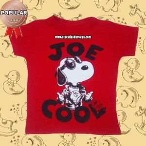 Camisa Personagens Gola Careca 2 a 5 Anos