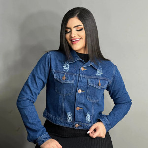 Jaqueta Jeans Feminina