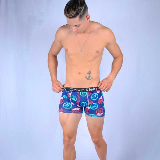 Cueca Boxer Masculina Adulta Estampada 3873