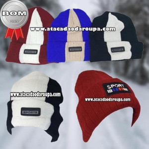 Touca Gorro unissex adulto, Disponível apenas em preto liso!!!