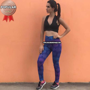 Calça Legue Suplex Fitness Estampada M