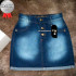 Saia Jeans Curta 36 ao 44