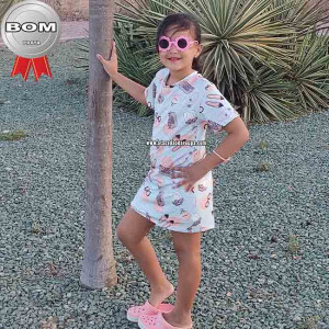 Vestido Infantil Summer Plex 6 A 8 Anos