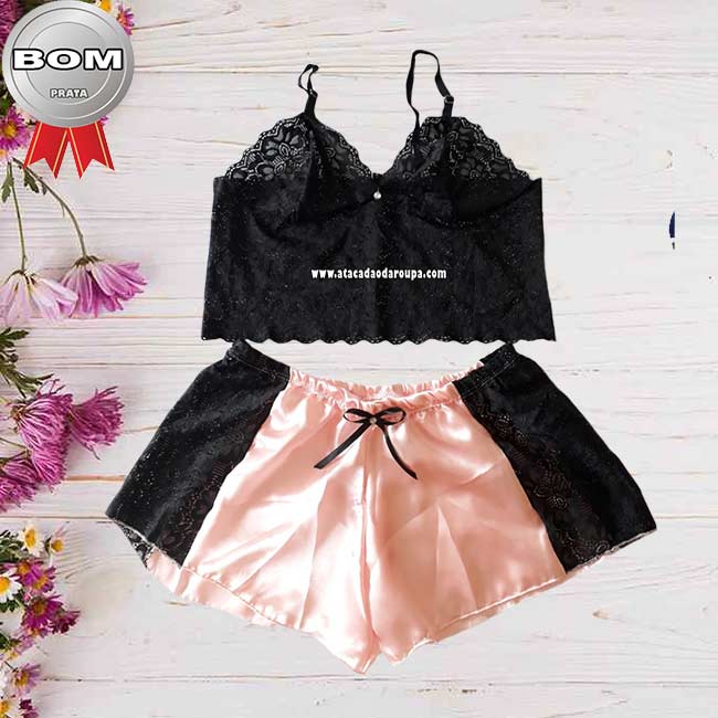 Conjunto Espera Marido de Cetim