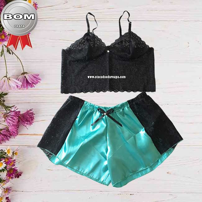 Conjunto Espera Marido de Cetim