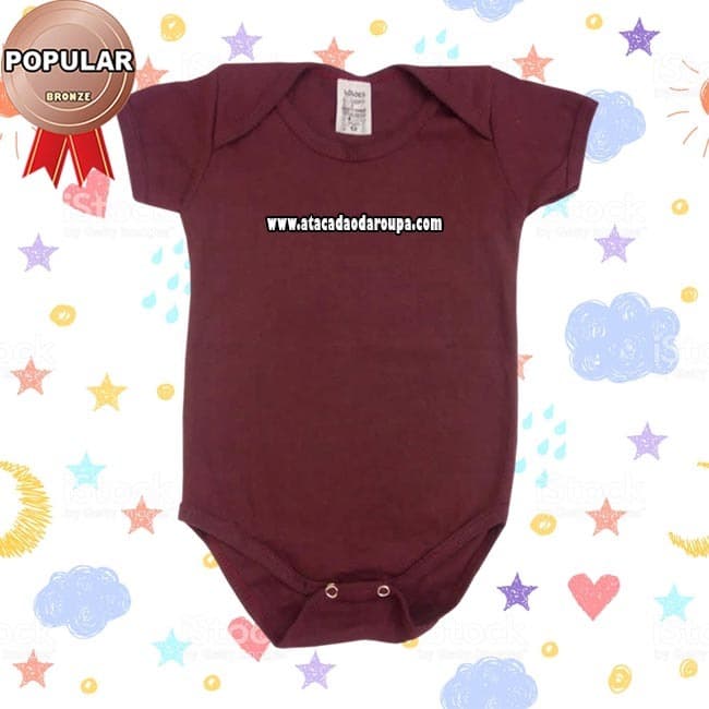Body Bebê Liso Ribana
