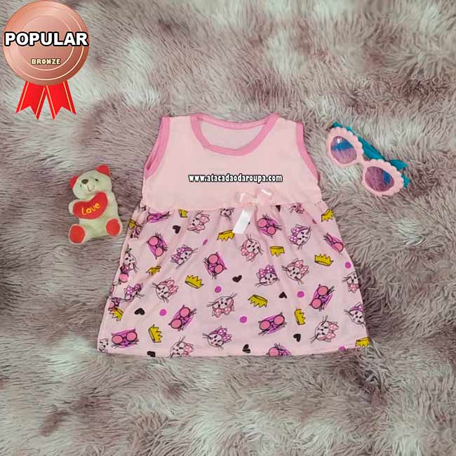 Vestidinho Bebê Basicos Rn