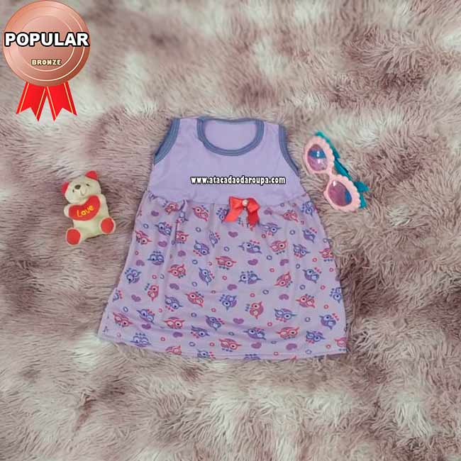 Vestidinho Bebê Basicos Rn