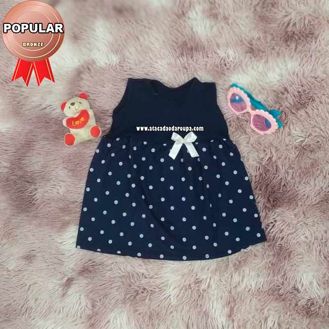 Vestidinho Bebê Basicos Rn
