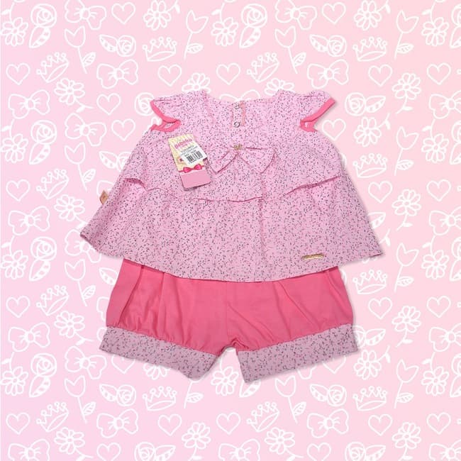 Conjuntinhos e Vestidinhos de Bebê Bebeka Baby 4 A 12 Meses