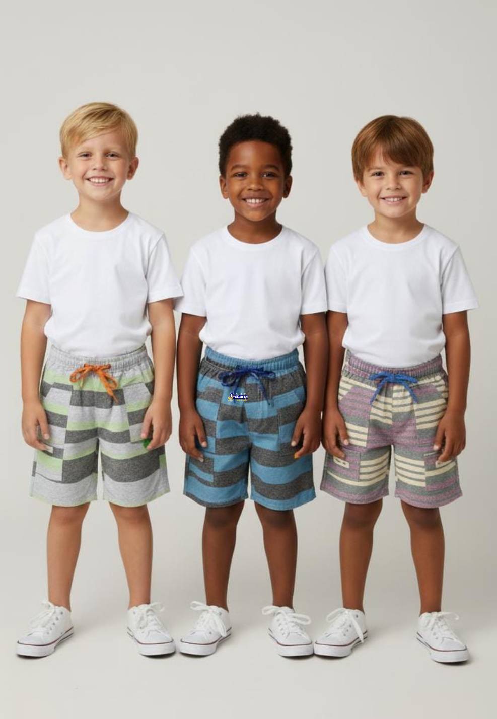 Bermuda Brim Infantil Cós Elástico
