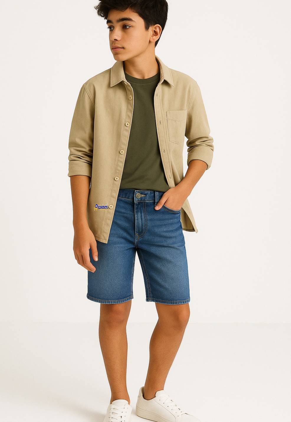 Bermuda Jeans Juvenil
