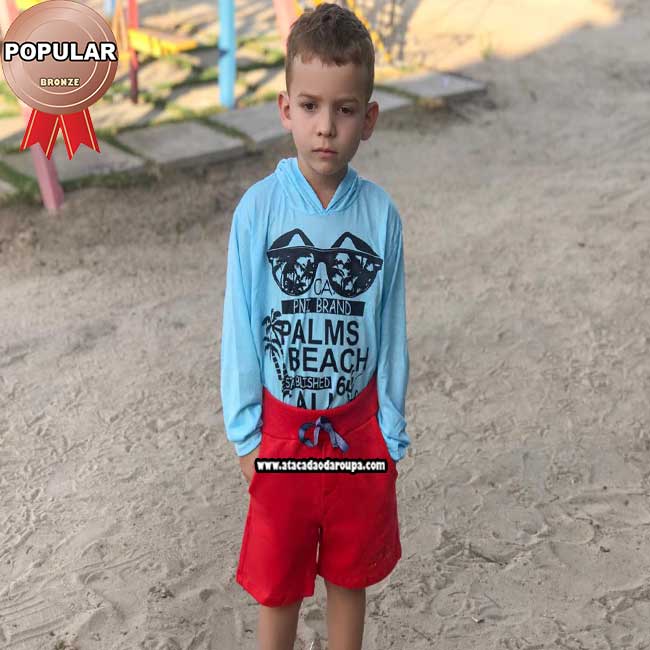 Bermuda Masculino Moletom Infantil