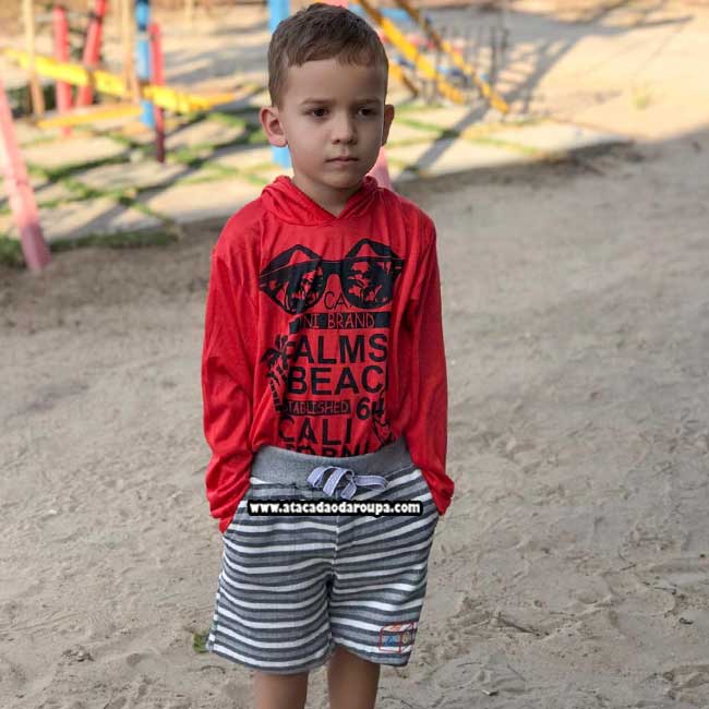 Bermuda Masculino Moletom Infantil