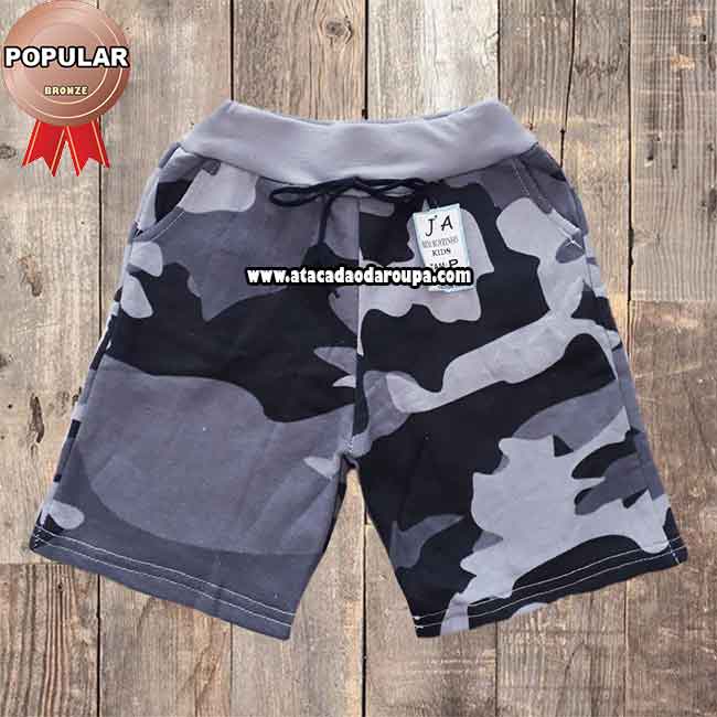 Bermuda Masculino Moletom Infantil