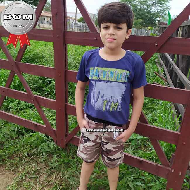 Bermuda Masculino Moletom Infantil