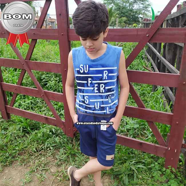 Bermuda Masculino Moletom Infantil