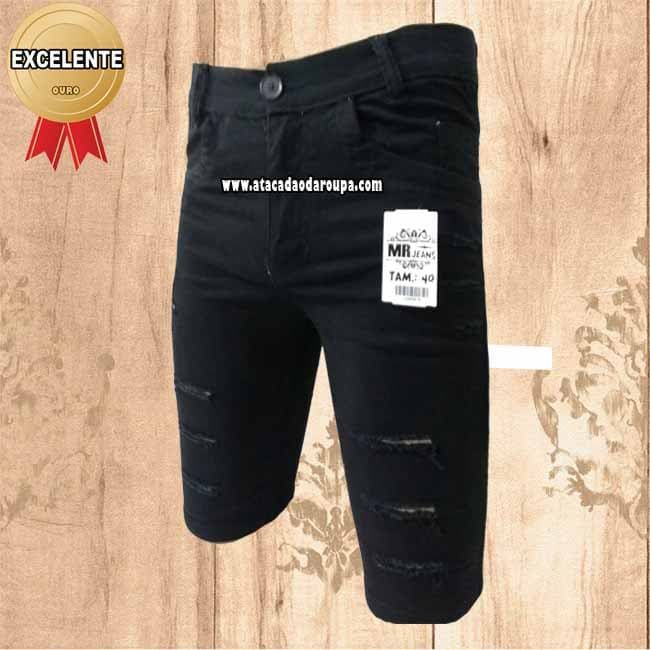 Bermuda Brim Destroyed com Lycra