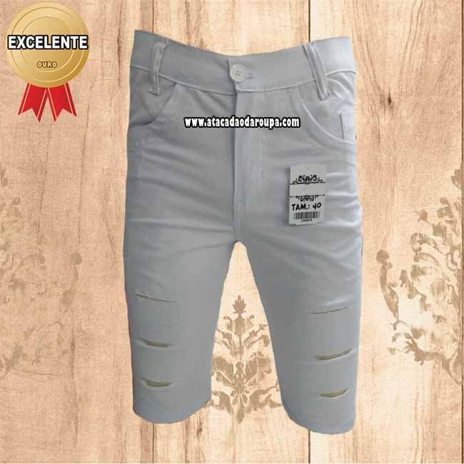 Bermuda Brim Destroyed com Lycra