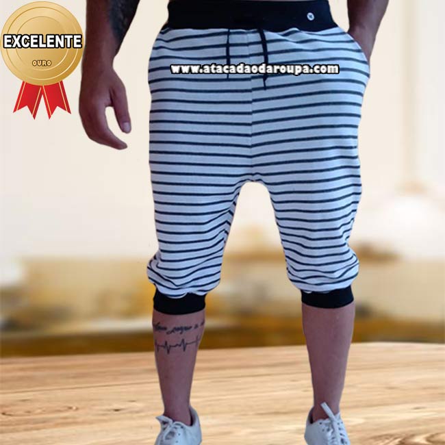 Bermuda Saruel Masculina Moletom