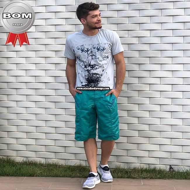 Bermuda Masculina Tactel Grosso