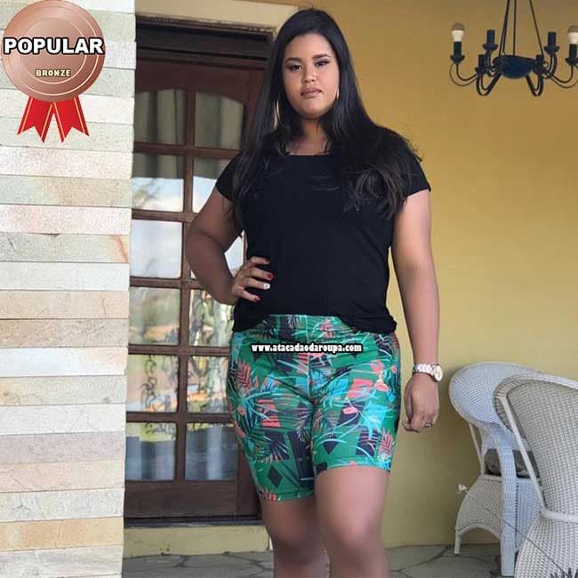 Bermuda Fitness Cotton Plus Size