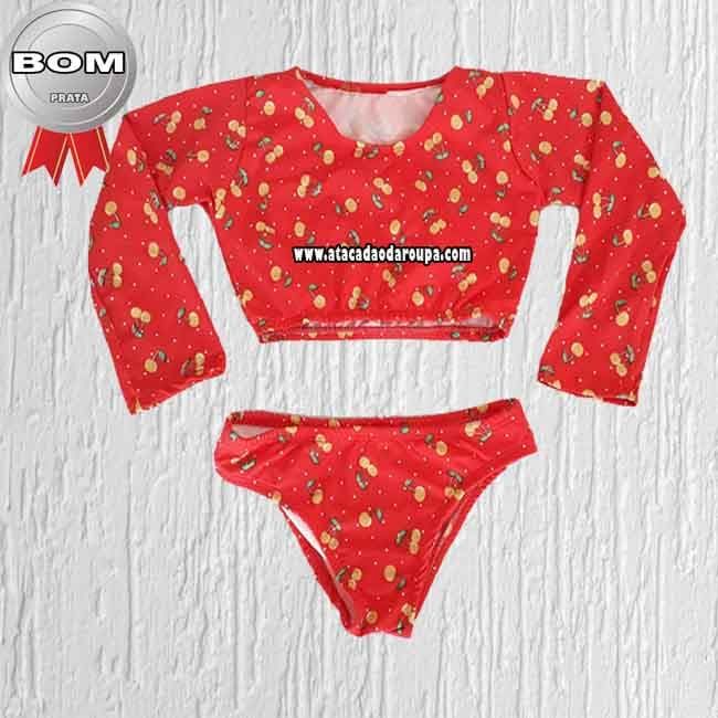 Biquine Infantil Manga Longa