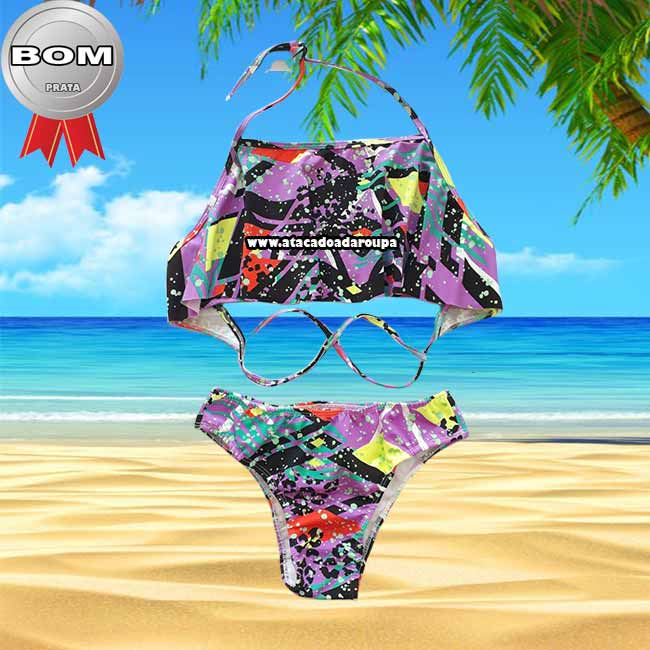 Biquini Cropped Babado