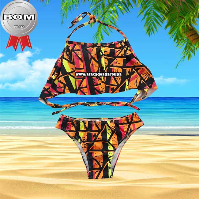 Biquini Cropped Babado
