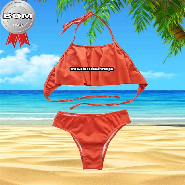 Biquini Cropped Babado