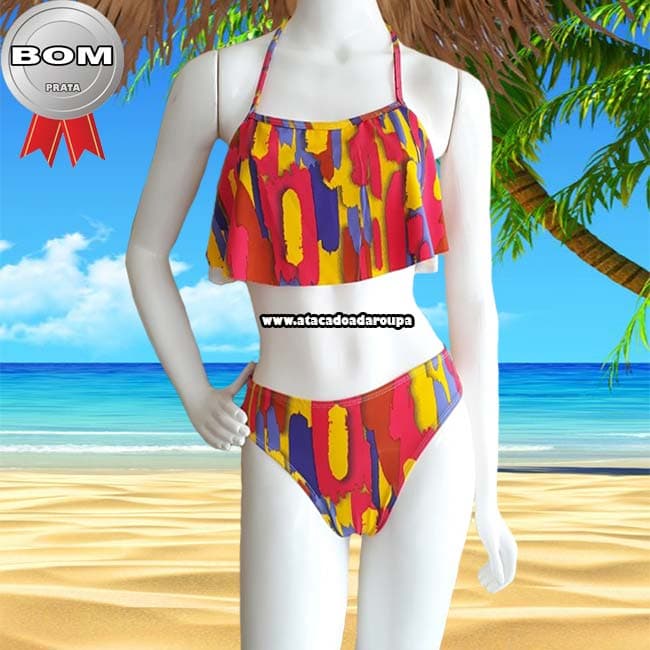 Biquini Cropped Babado