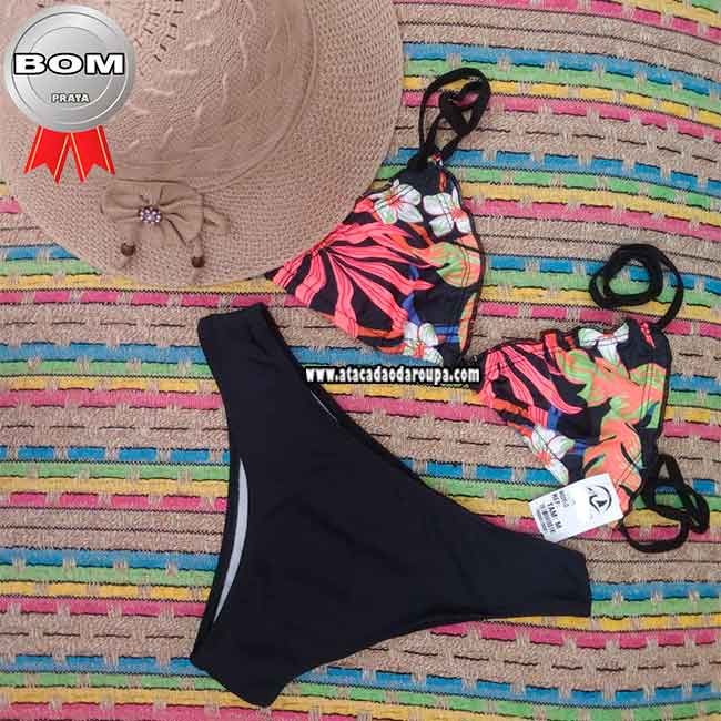 Biquini Misto Lycra com Bojo M/G