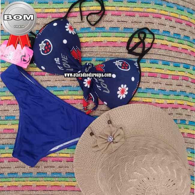 Biquini Misto Lycra com Bojo M/G