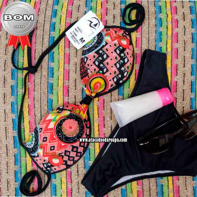 Biquini Misto Lycra com Bojo M/G
