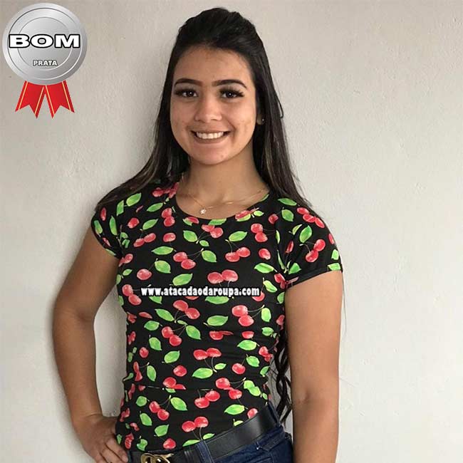 Blusa Baby Look Estampada