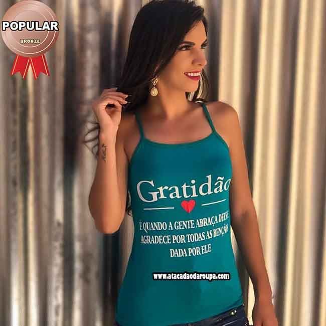 Blusa Alcinha Frase M 