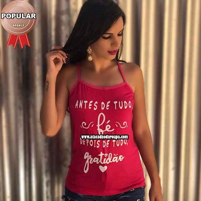 Blusa Alcinha Frase M 