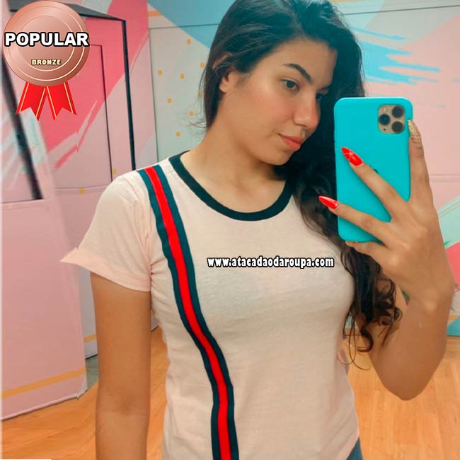 Blusa Lisa com Faixa Algodão