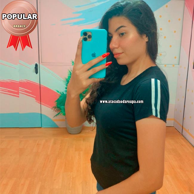 Blusa Lisa com Faixa Algodão