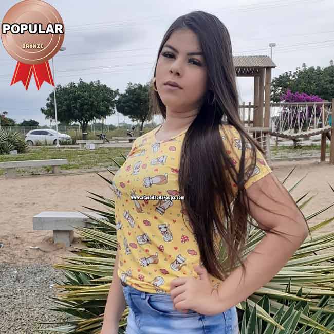Blusa Estampada Básica M