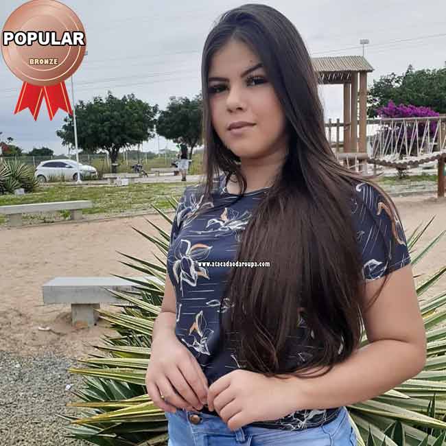 Blusa Estampada Básica M