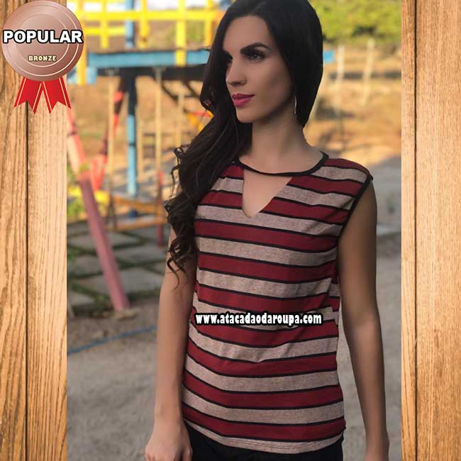 Blusas Feminina Listrada