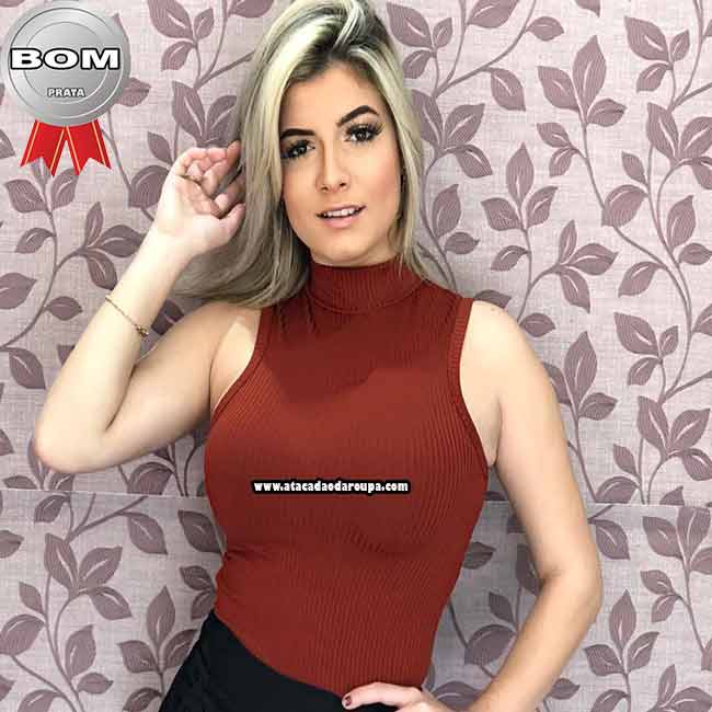 Blusa Malha Canelada