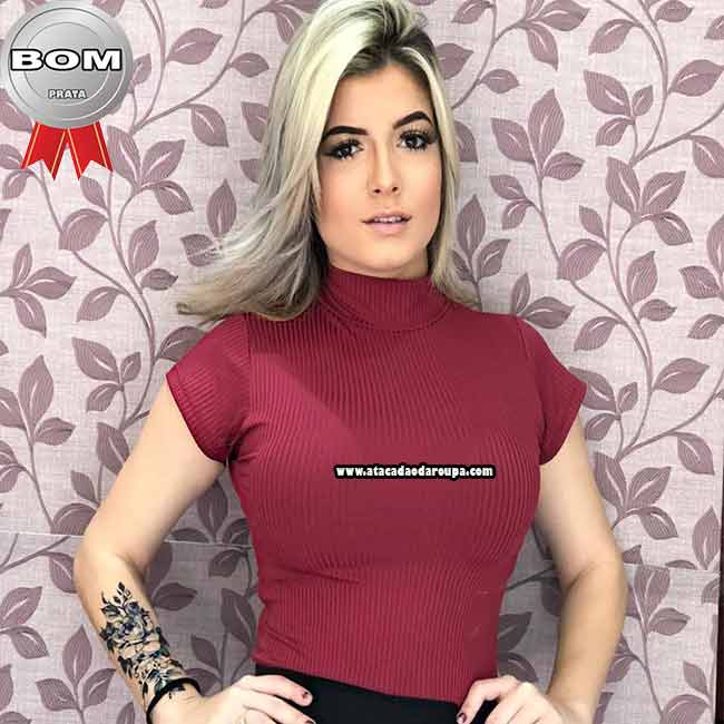 Blusa Malha Canelada